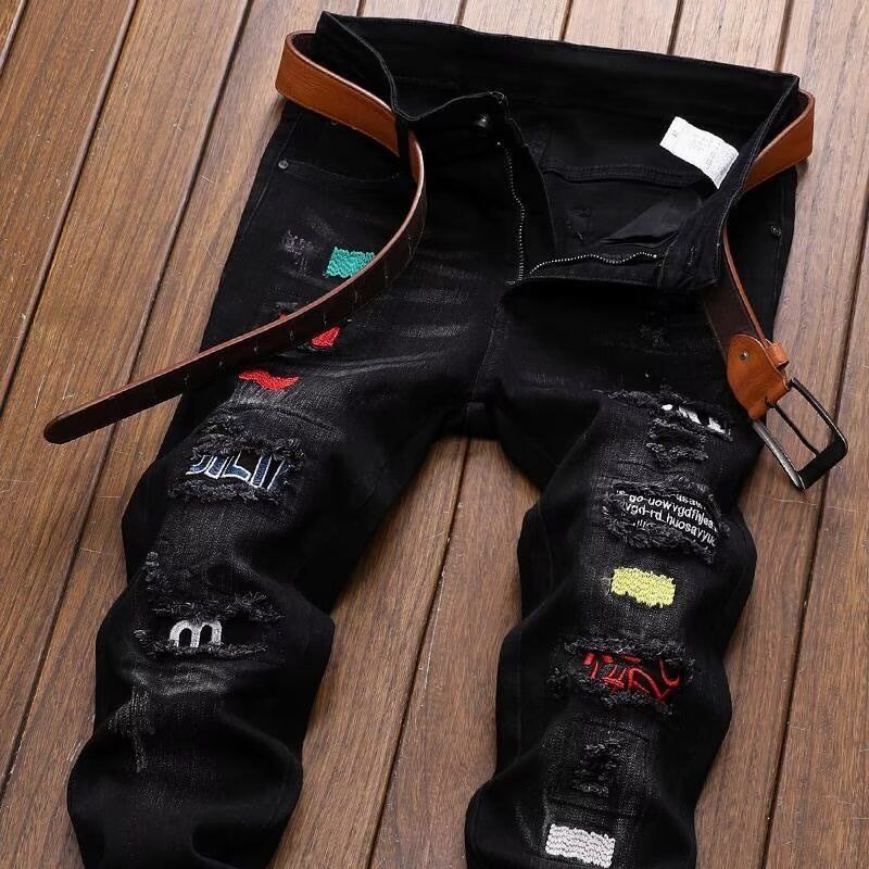 Streetwear Brand Designer - Korean Fashion Streetwear Brand Ripped Jeans