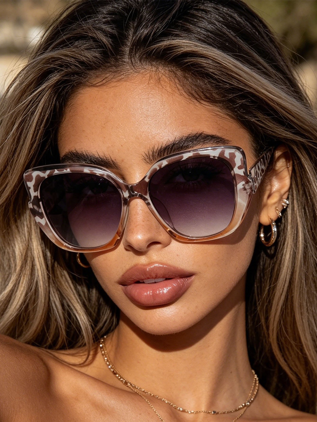 Streetwear Brand With Eye - 1Pc Niche Trendy Brand Pink Leopard