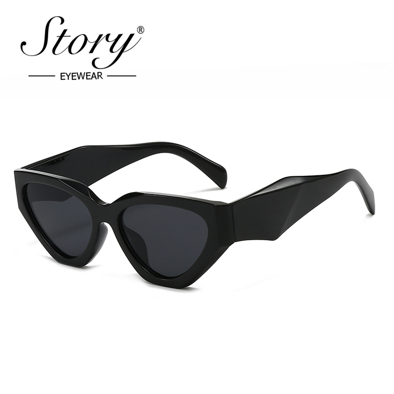 Streetwear Brand With Eye - STORY Trendy Large Cat Eye Sunglasses