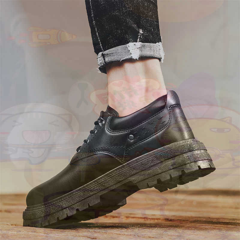 Streetwear Brand From Uk - Dark Natural Leather Fashion Trainers Tennis