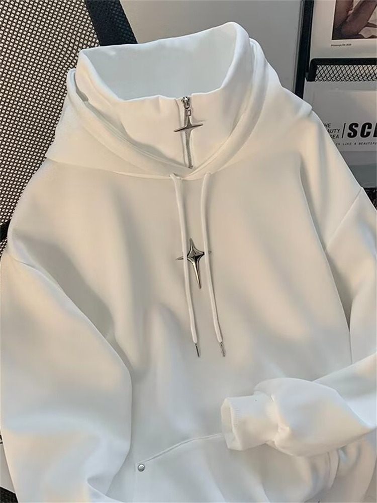 Autumn Winter High Neck Hoodie - огляд і ціна Streetwear Brand Hoodie