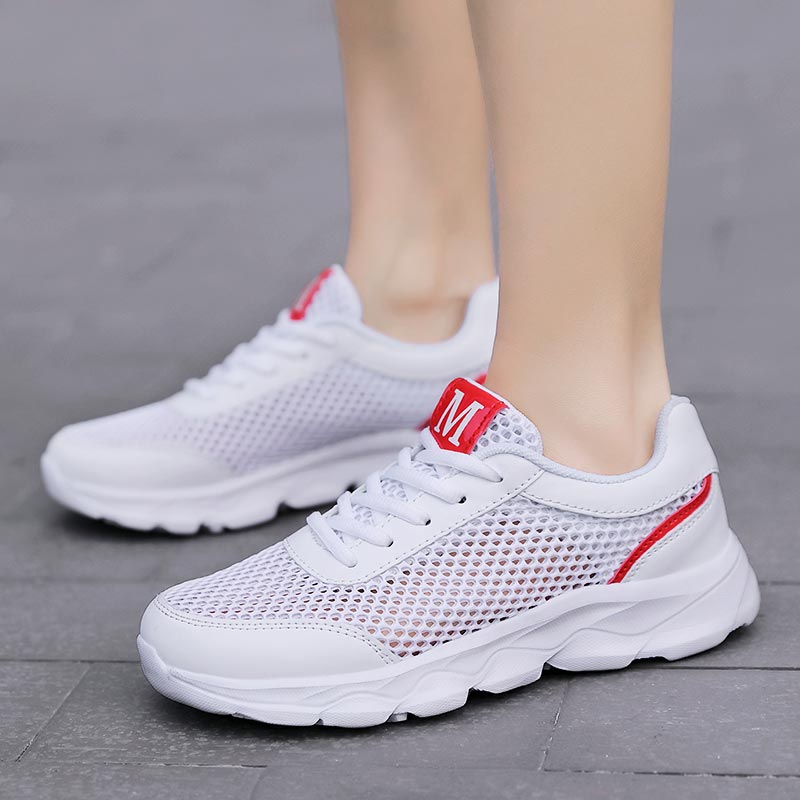 Summer Breathable Sneakers Wom - огляд і ціна Streetwear Brand With White Flowers