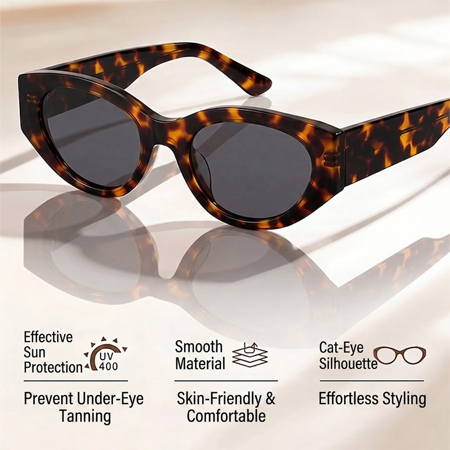 Cat Eye Polarized Sunglasses W - огляд і ціна Streetwear Brand With Eye