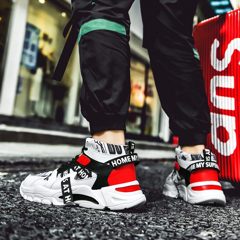 Large Size High Top Chunky Man - огляд і ціна Streetwear Brand With White Flowers