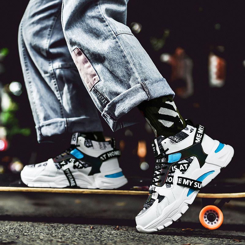 Large Size High Top Chunky Man - огляд і ціна Streetwear Brand With White Flowers