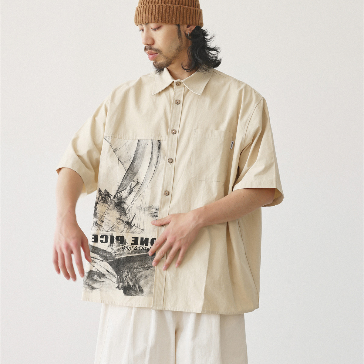 Japanese Fashion Shirts Men Vi - огляд і ціна Japanese Brand Streetwear Vintage