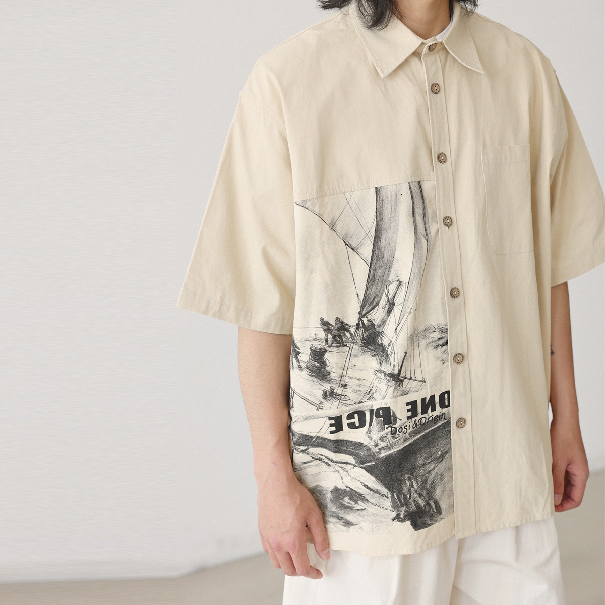 Japanese Fashion Shirts Men Vi - огляд і ціна Japanese Brand Streetwear Vintage